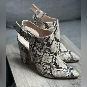 ALDO Legiladia Sling Back Mule, Snakeskin, Sz 6.5